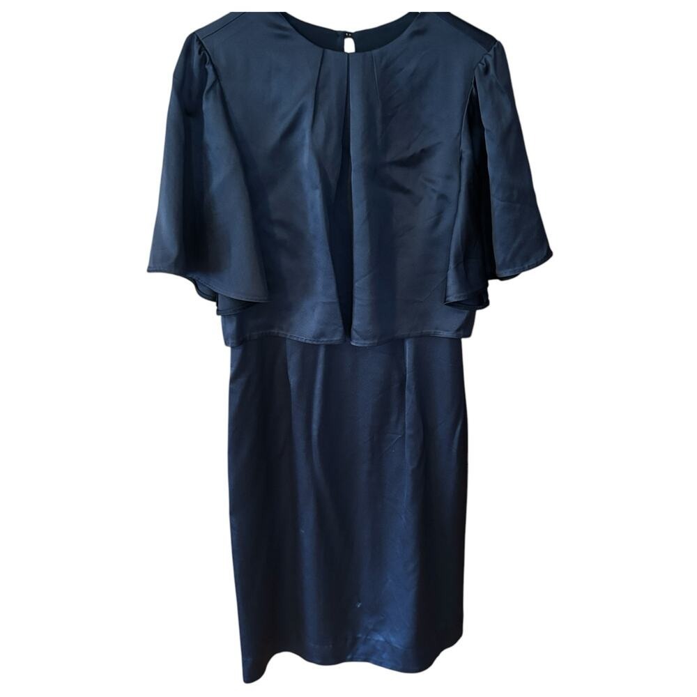 J.Crew Navy Silky Formal Dress – Size 6, Elegant Event Wear - Picture 3 of 11